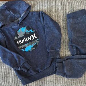 Hurley Blue Camo Hoodie and Pants Set